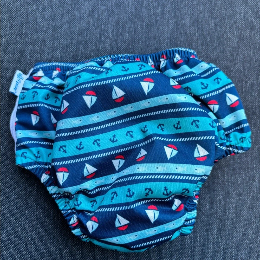 Nautical Blue Kids Reusable Swim Diaper